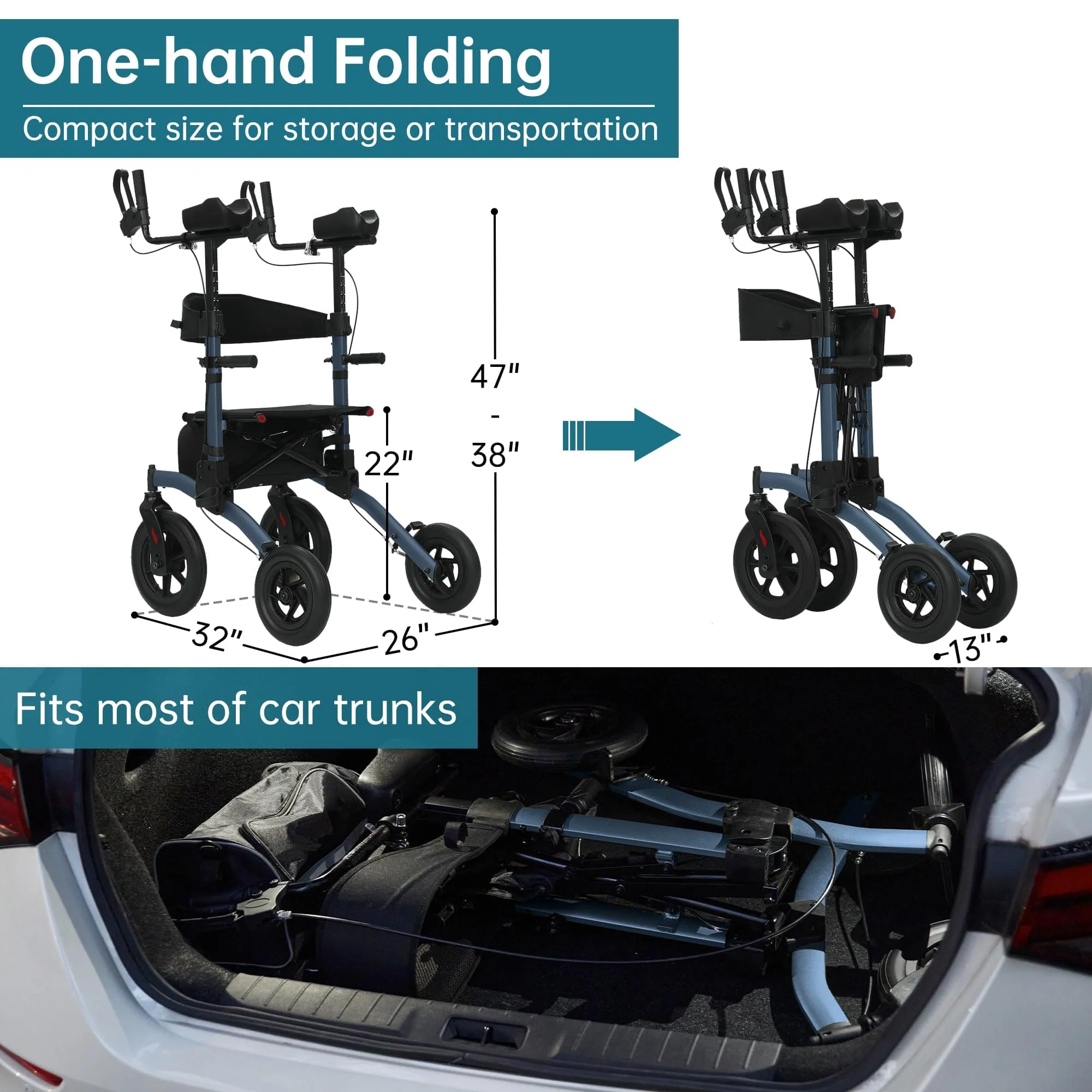 Are foldable walkers as sturdy as non-folding models?